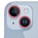 Защитное стекло Metal Sparkles на камеру (в упак.) для Apple iPhone 15 (6.1") / 15 Plus (6.7") Красный / Red