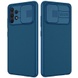 Карбоновая накладка Nillkin Camshield (шторка на камеру) для Samsung Galaxy A32 4G Синий / Blue