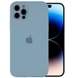 Чехол Silicone Case Full Camera Protective (AA) для Apple iPhone 14 Pro Max (6.7") Голубой / Sweet Blue