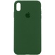 Чехол Silicone Case Full Protective (AA) для Apple iPhone XR (6.1") Зеленый / Army green