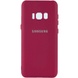 Чехол Silicone Cover My Color Full Camera (A) для Samsung G950 Galaxy S8 Бордовый / Marsala