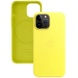 Кожаный чехол Leather Case (AA) with MagSafe для Apple iPhone 14 Pro (6.1") Yellow