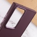 TPU чехол Bonbon Metal Style для Samsung Galaxy S23 Ultra Бордовый / Plum