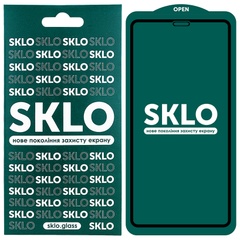 Защитное стекло SKLO 5D (full glue) для Apple iPhone 12 Pro Max (6.7") Черный