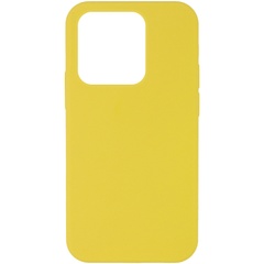 Чохол Silicone Case Full Protective (AA) NO LOGO для Apple iPhone 15 Pro Max (6.7"), Жовтий / Yellow