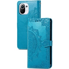 Шкіряний чохол (книжка) Art Case з візитницею для Xiaomi Mi 11 Lite, Синій