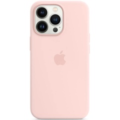 Чехол Silicone Case Full Protective (AA) для Apple iPhone 16 Pro Max (6.9") Розовый / Chalk Pink