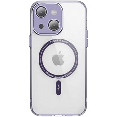 TPU+PC чехол Fullcolor with Magnetic Safe для Apple iPhone 14 (6.1") Purple