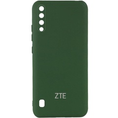 Чехол Silicone Cover My Color Full Camera (A) для ZTE Blade A7 Fingerprint (2020) Зеленый / Dark green