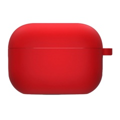 Силіконовий футляр з мікрофіброю для навушників Airpods 3, Червоний / Red