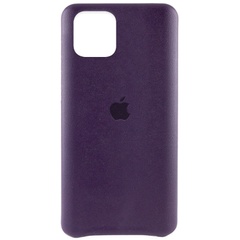 Кожаный чехол AHIMSA PU Leather Case Logo (A) для Apple iPhone 11 (6.1") Фиолетовый
