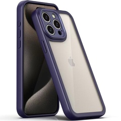TPU чохол Transparent + Colour 1,5mm для Apple iPhone 15 Pro (6.1"), Purple