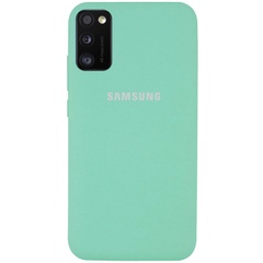 Чехол Silicone Cover Full Protective (AA) для Samsung Galaxy A41 Бирюзовый / Ocean blue