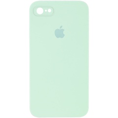 Чехол Silicone Case Square Full Camera Protective (AA) для Apple iPhone 6/6s (4.7") Бирюзовый / Light Turquoise