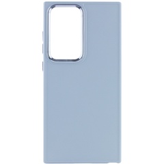TPU чехол Bonbon Metal Style для Samsung Galaxy S23 Ultra Голубой / Mist blue