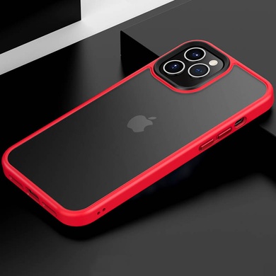 TPU+PC чохол Metal Buttons для Apple iPhone 12 Pro / 12 (6. "), Червоний