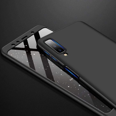 Пластиковая накладка GKK LikGus 360 градусов (opp) для Samsung A750 Galaxy A7 (2018) Черный
