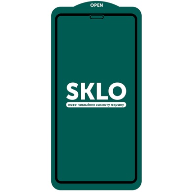 Защитное стекло SKLO 5D для Apple iPhone 13 / 13 Pro / 14 (6.1") Черный