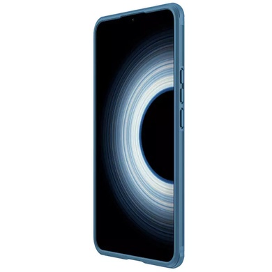 Карбоновая накладка Nillkin Camshield (шторка на камеру) для Xiaomi Redmi K50 Ultra / Xiaomi 12T Синий / Blue