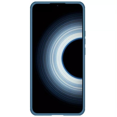 Карбоновая накладка Nillkin Camshield (шторка на камеру) для Xiaomi Redmi K50 Ultra / Xiaomi 12T Синий / Blue