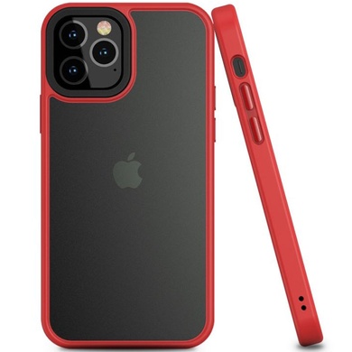 TPU+PC чехол Metal Buttons для Apple iPhone 12 Pro / 12 (6.1") Красный