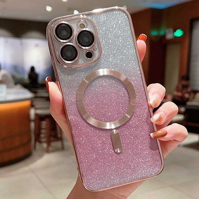 TPU чехол Delight case with MagSafe с защитными линзами на камеру для Apple iPhone 13 (6.1") Розовый / Rose Gold