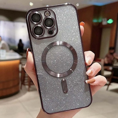 TPU чехол Delight case with MagSafe с защитными линзами на камеру для Apple iPhone 14 Pro Max (6.7") Черный / Black