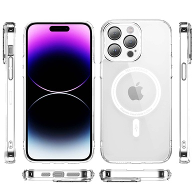 TPU+PC чехол Fullcolor with Magnetic Safe для Apple iPhone 14 Pro (6.1") White