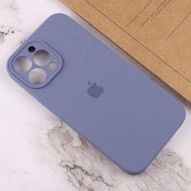 Чохол Silicone Case Full Camera Protective (AA) для Apple iPhone 15 Pro Max (6.7"), Сірий / Lavender Gray