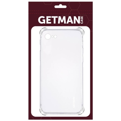 TPU чохол GETMAN Ease logo посилені кути для Apple iPhone 7/ 8 / SE (2020) (4.7 "), Безбарвний (прозорий)