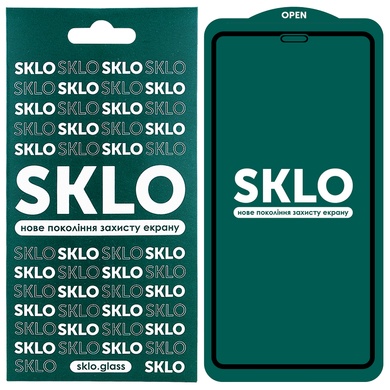Защитное стекло SKLO 5D для Apple iPhone 13 / 13 Pro / 14 (6.1") Черный