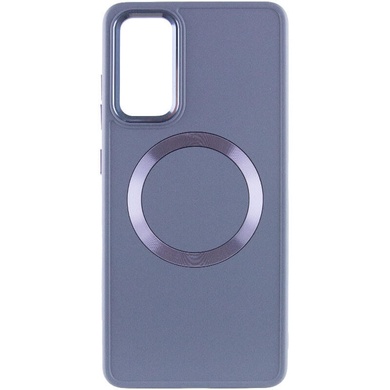 TPU чохол Bonbon Metal Style with MagSafe для Samsung Galaxy S23, Сірий / Lavender