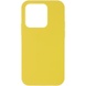 Чохол Silicone Case Full Protective (AA) NO LOGO для Apple iPhone 15 Pro Max (6.7"), Жовтий / Yellow