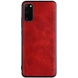 Кожаный чехол AIORIA Vintage для Samsung Galaxy S20 Красный