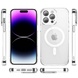 TPU+PC чехол Fullcolor with Magnetic Safe для Apple iPhone 14 Pro (6.1") White