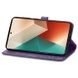 Кожаный чехол (книжка) Art Case с визитницей для Xiaomi Poco X6 / Note 13 Pro 5G Фиолетовый