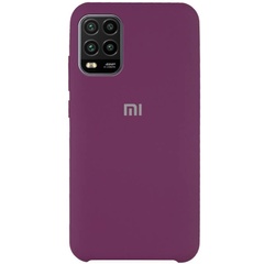 Чехол Silicone Cover (AAA) для Xiaomi Mi 10 Lite Фиолетовый / Grape