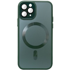 Чехол TPU+Glass Sapphire Midnight with MagSafe для Apple iPhone 14 Pro Max (6.7") Зеленый / Forest green