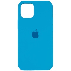 Чохол Silicone Case Full Protective (AA) для Apple iPhone 12 Pro / 12 (6.1"), Блакитний / Blue