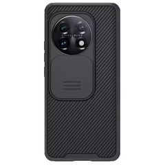 Карбоновая накладка Nillkin Camshield (шторка на камеру) для OnePlus 11 Черный / Black