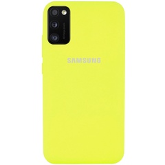 Чехол Silicone Cover Full Protective (AA) для Samsung Galaxy A41 Желтый / Flash