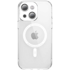 TPU+PC чохол Fullcolor with Magnetic Safe для Apple iPhone 14 (6.1"), White
