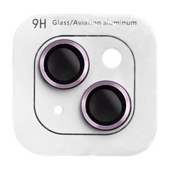 Захисне скло Metal Classic на камеру (в упак.) для Apple iPhone 14 (6.1") / 14 Plus (6.7"), Фіолетовий / Purple