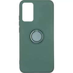Чехол TPU Candy Ring для Samsung Galaxy A02s Зеленый / Pine green