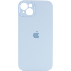 Чехол Silicone Case Full Camera Protective (AA) для Apple iPhone 15 (6.1") Голубой / Sweet Blue