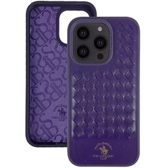Кожаный чехол Polo Santa Barbara для Apple iPhone 14 Pro (6.1") Purple