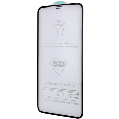 Захисне скло 5D Hard (full glue) (тех.пак) для Apple iPhone 12 Pro Max (6.7"), Чорний