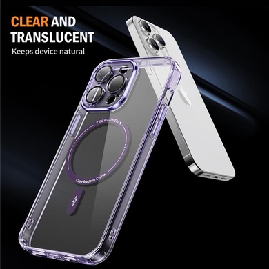 TPU+PC чехол Fullcolor with Magnetic Safe для Apple iPhone 14 Pro (6.1") Purple