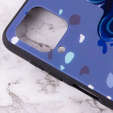 TPU+Glass чехол Diversity для Samsung Galaxy A12 / M12 Stains blue