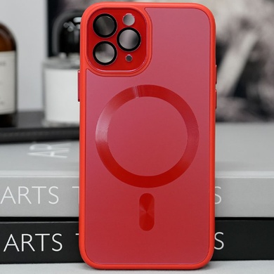 Чехол TPU+Glass Sapphire Midnight with MagSafe для Apple iPhone 11 Pro (5.8") Красный / Red